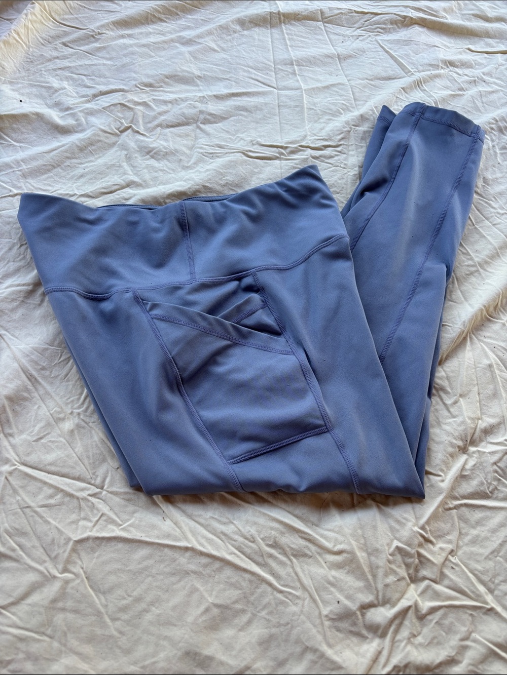 Velocity Women's Performance Leggings in Dusty Blue
